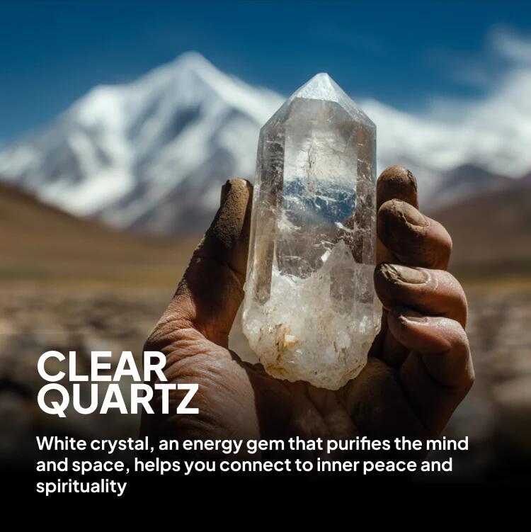 Blissful Connection Love Energy Clear Quartz Silver Pendants